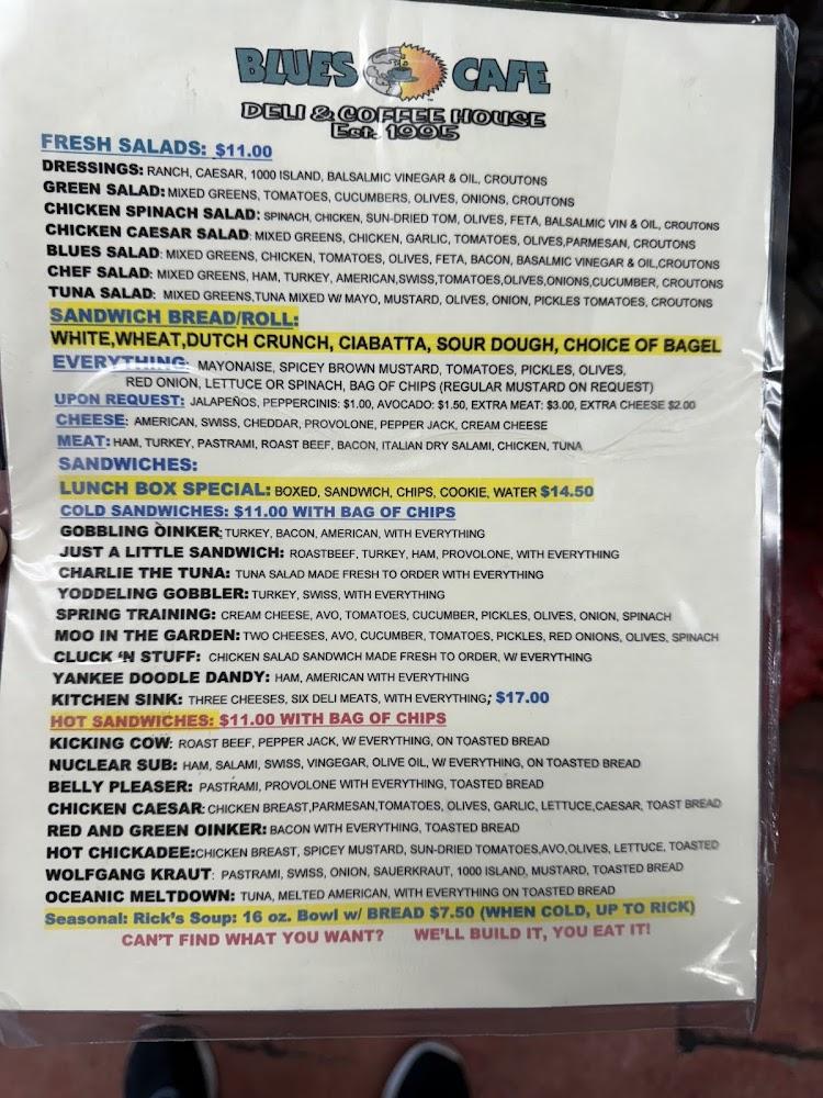 Blues Cafe Menu image 4